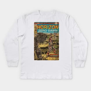 Horizon Zero Dawn - comic cover fan art Kids Long Sleeve T-Shirt